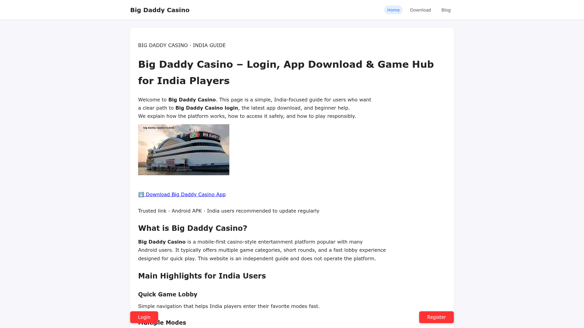 Big Daddy Casino, Panaji