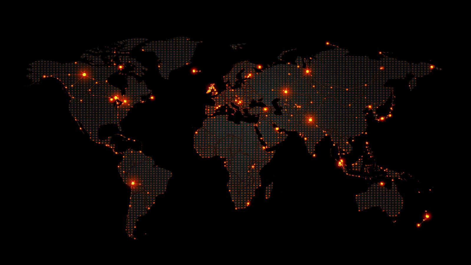Map of major live poker cities